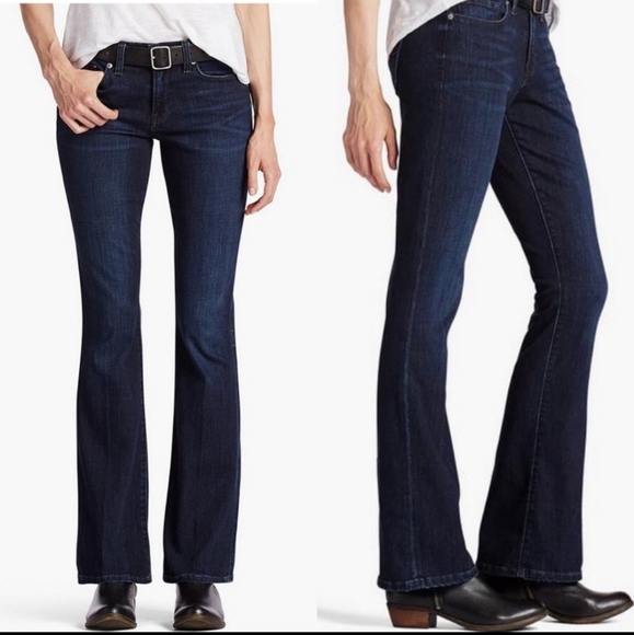 Lucky Brand Sophia Boot Cut Ankle Dark Wash Jeans Sz. 4/27 - Picture 3 of 13